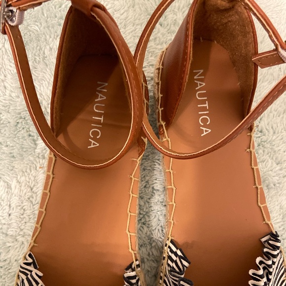 Nautica Striped Terra Beach Sandal NEW - Picture 2 of 5